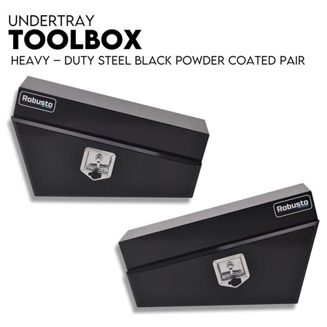 750mm black steel under tray tool box|under tray tool box mount.